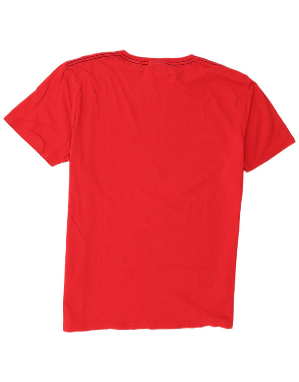 Gant Mens Graphic T-Shirt Top XL Red Cotton