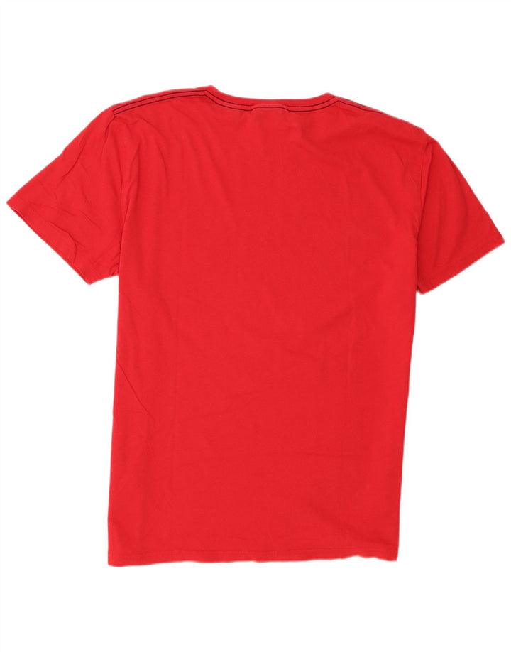 Gant Mens Graphic T-Shirt Top XL Red Cotton
