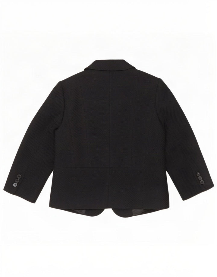Marks & Spencer Veste blazer à manches 3/4 pour femme 5 boutons UK 16 Large Noir