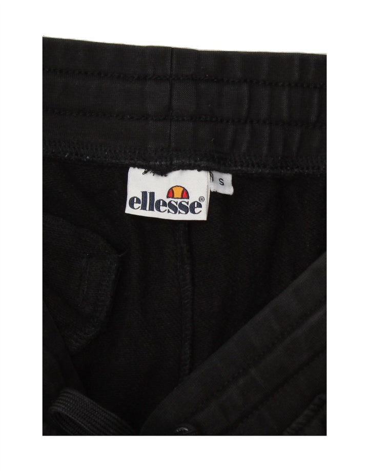 ELLESSE Mens Tracksuit Trousers Joggers Small  Black Cotton Vintage Ellesse and Second-Hand Ellesse from Messina Hembry 