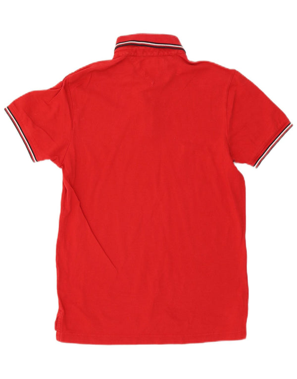 Tommy Hilfiger Mens Slim Fit Polo Shirt Medium Red