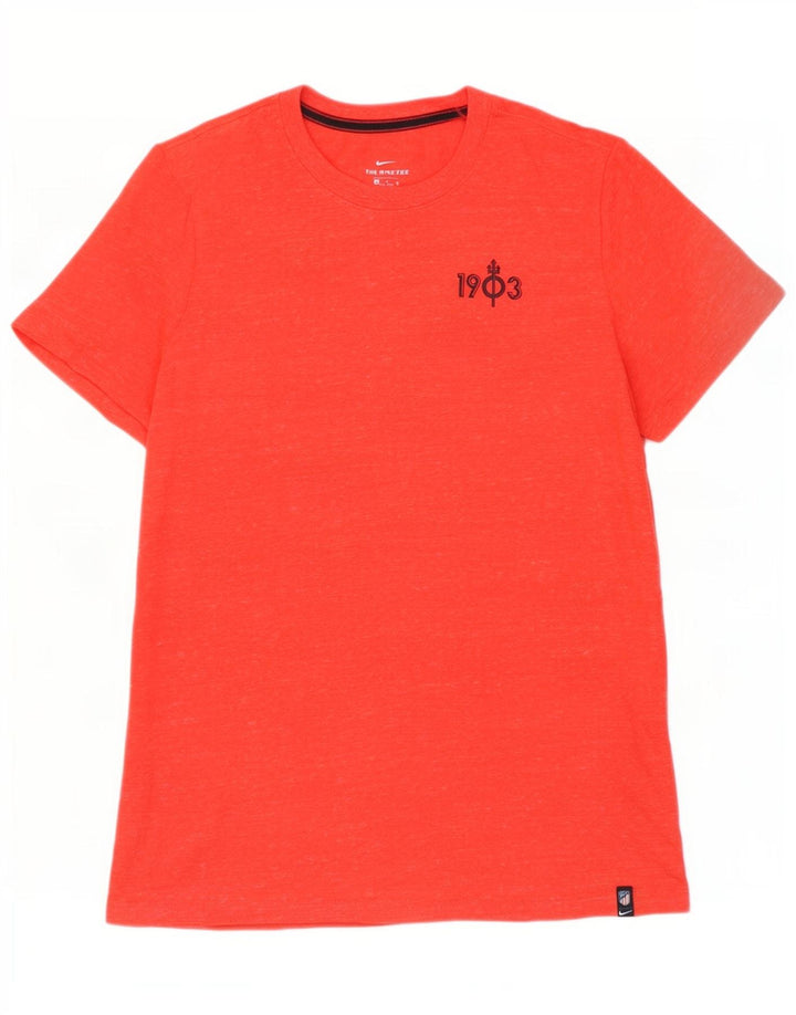 Nike T-Shirt Homme Top XL Rouge Moucheté Coton