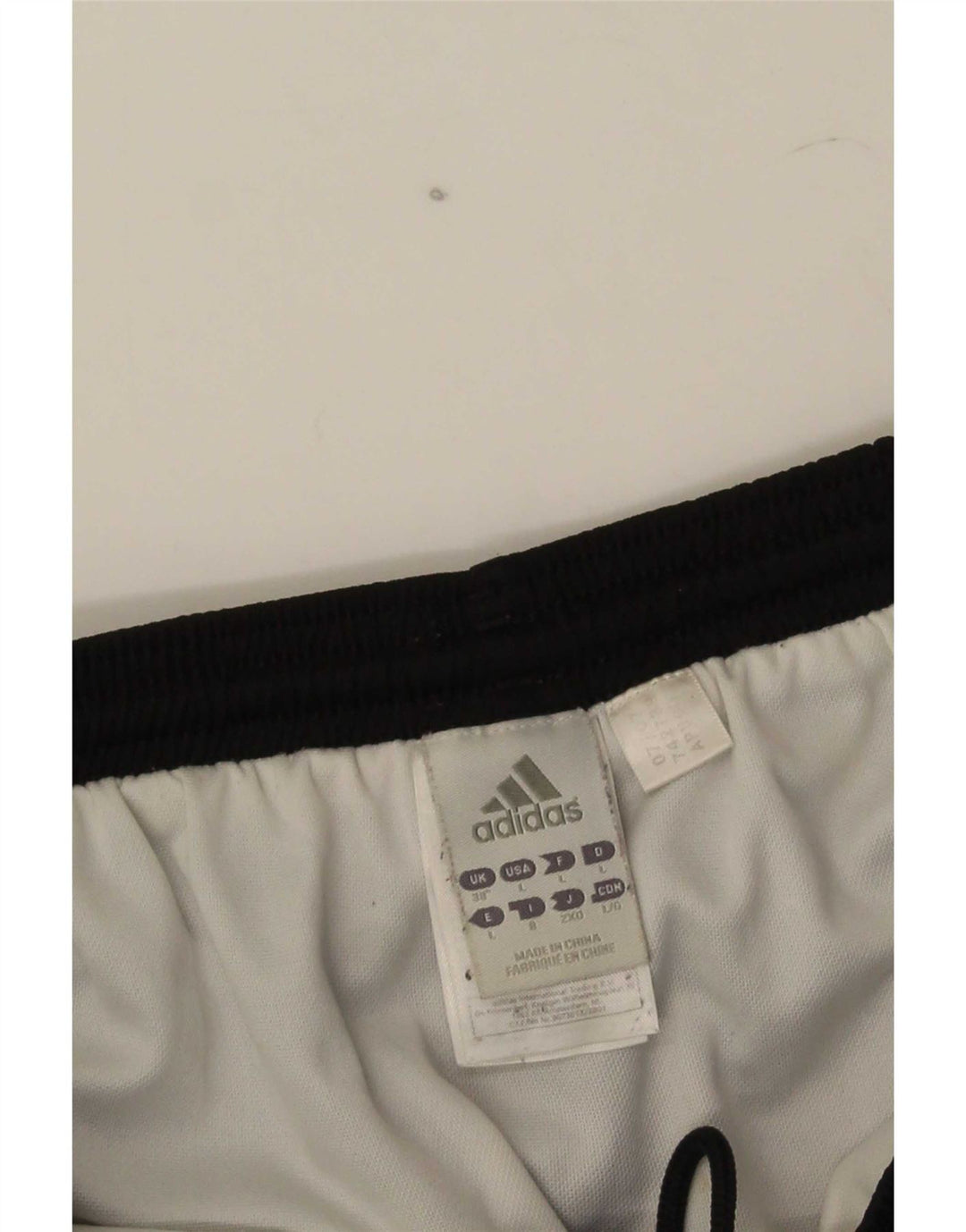 Adidas Mens Climalite Sport Shorts Large  Black Striped Polyester