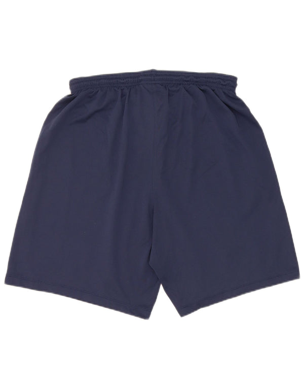 Nike Mens Dri Fit Graphic Slim Fit Sport Shorts Large Navy Blue Polyester
