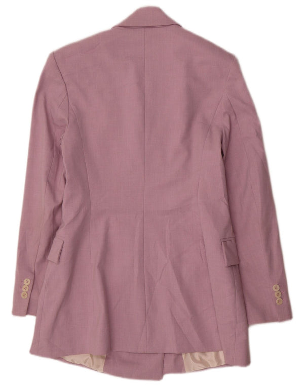 Zweireihiger Blazer für Damen von Zara, UK 12, mittelrosa, Polyester
