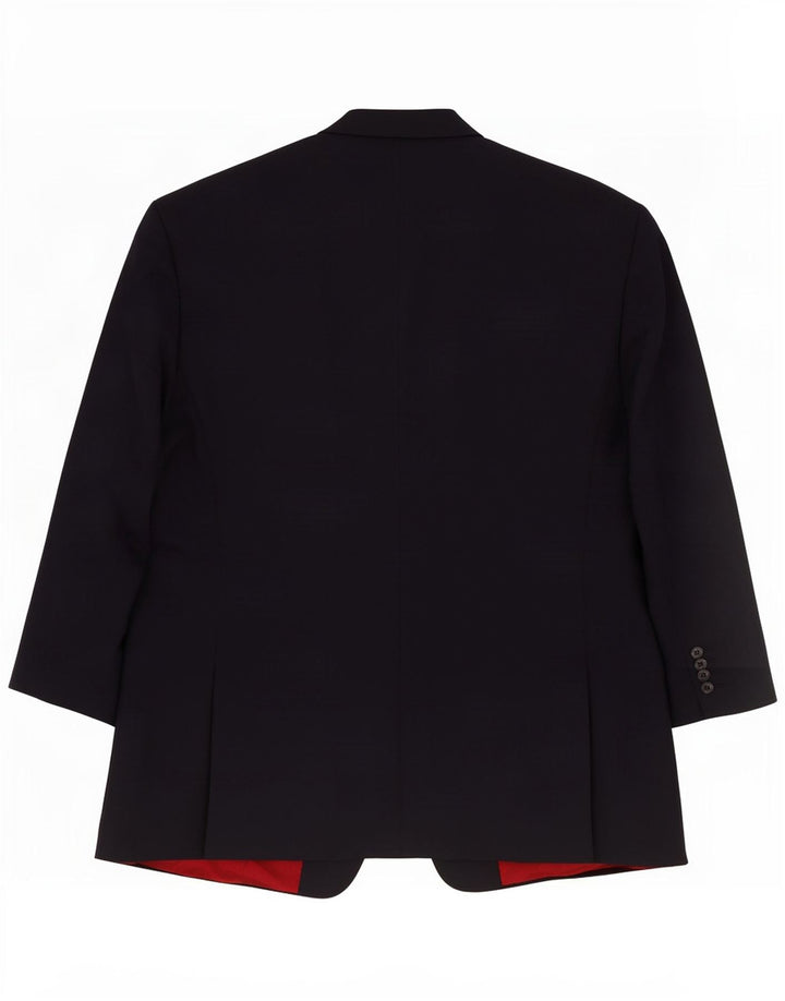 Giacca blazer da uomo a 3 bottoni Pierre Cardin IT 54 2XL Lana blu navy