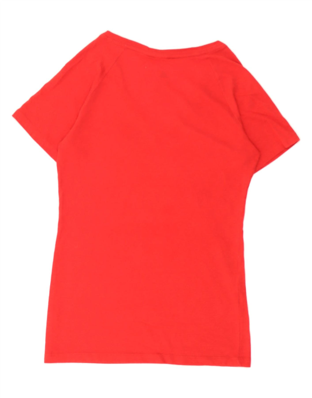 ADIDAS Womens Graphic T-Shirt Top UK 12 Medium Red Vintage Adidas and Second-Hand Adidas from Messina Hembry 