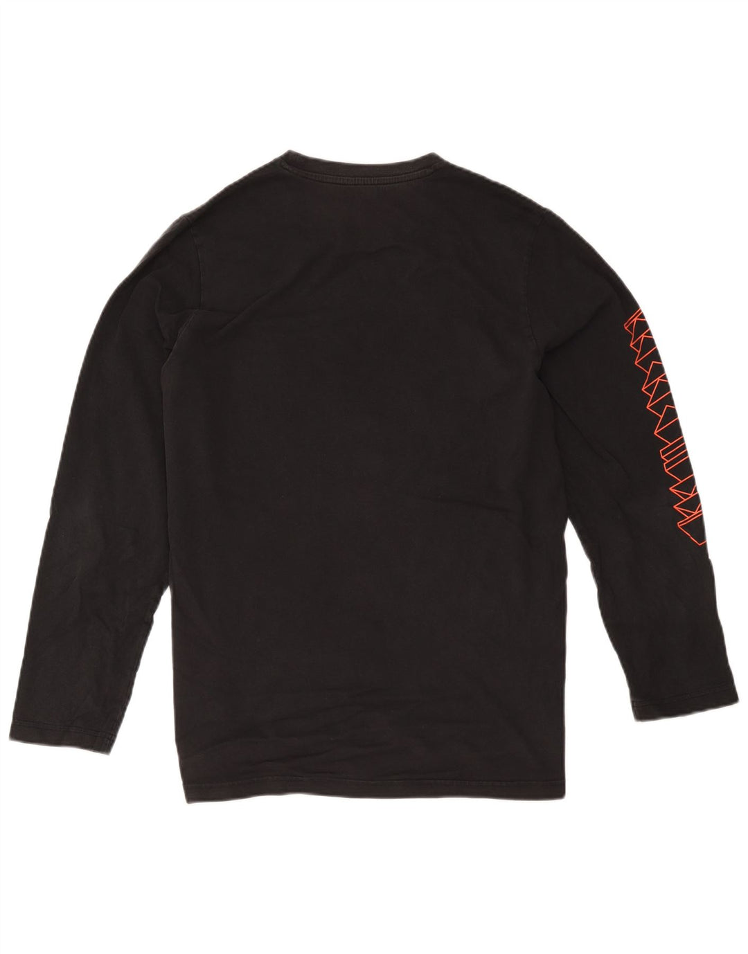 Adidas Mens Graphic Top Long Sleeve Large Black Cotton