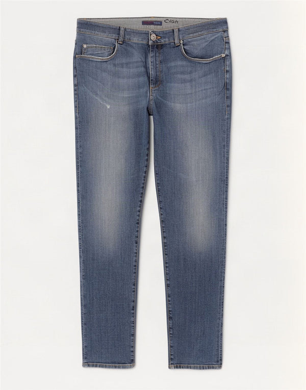 Мужские зауженные джинсы Trussardi W36 L34 синие