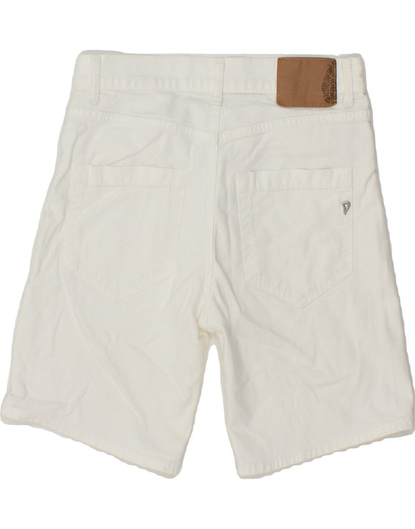 DONDUP Womens Denim Shorts W26 Small White Cotton