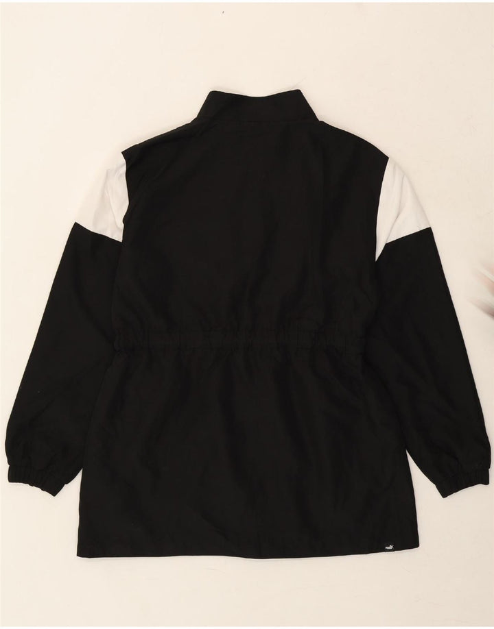 PUMA Womens Tracksuit Top Jacket UK 14 Medium Black Polyester Vintage Puma and Second-Hand Puma from Messina Hembry 