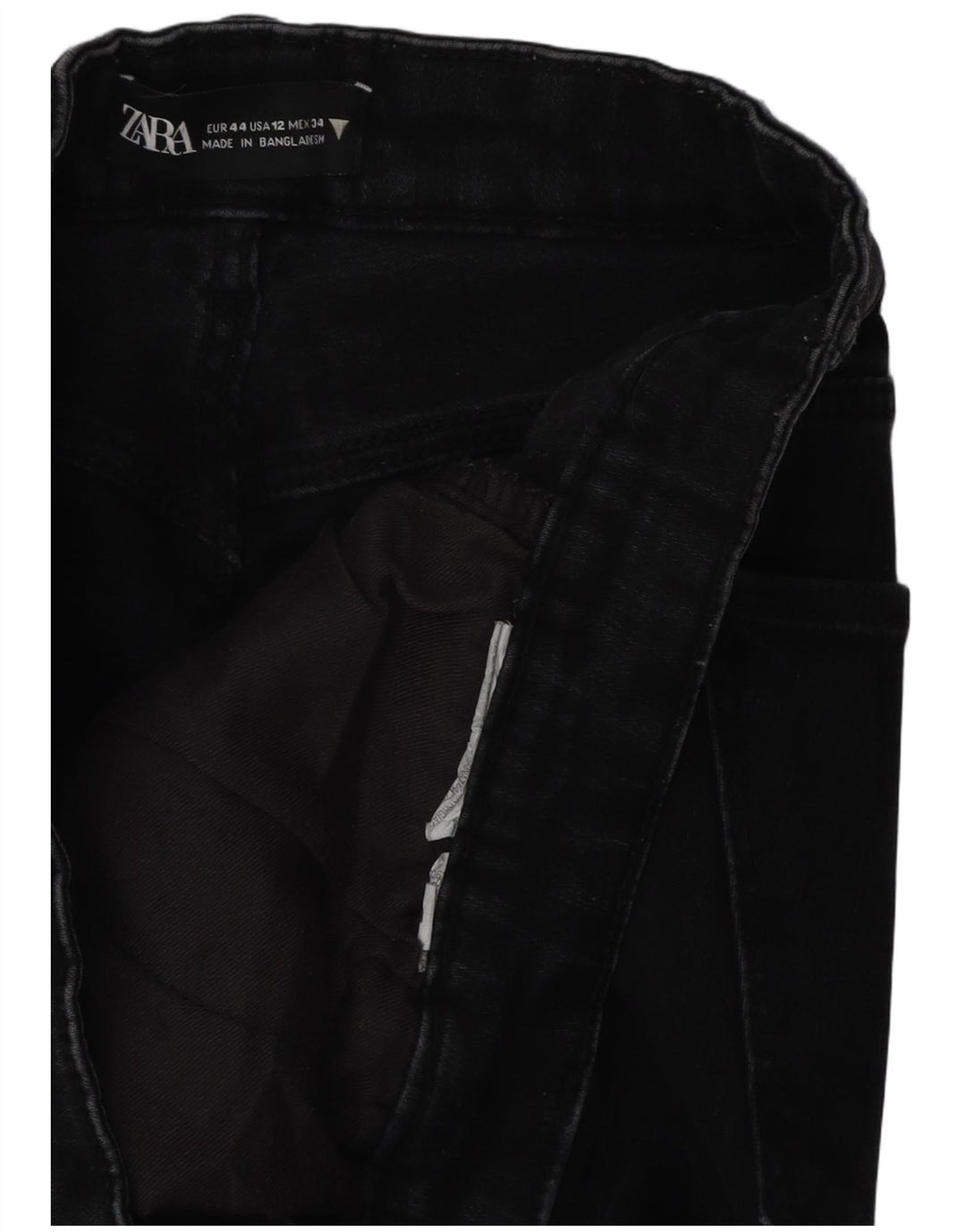 Zara Dame Slim Jeans EU 44 XL W34 L26 Sort