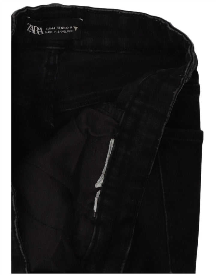 Zara Dame Slim Jeans EU 44 XL W34 L26 Sort