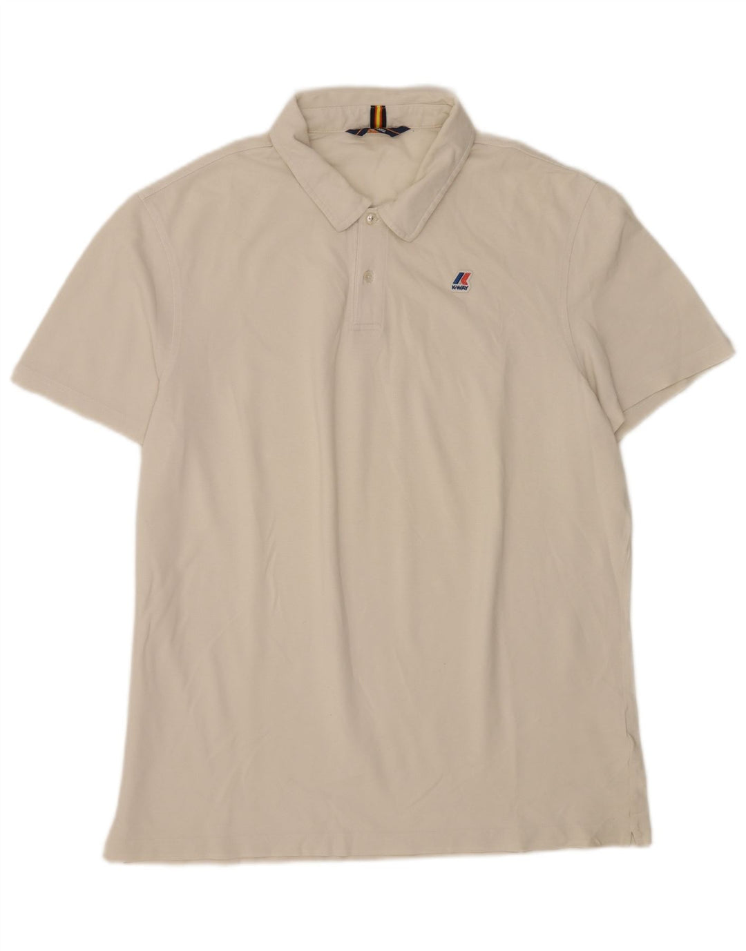 K-Way Mens Polo Shirt XL White