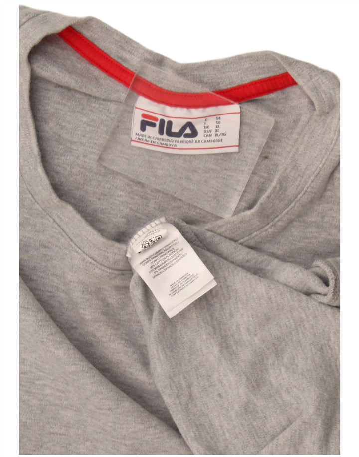 Hanorac pentru bărbați Fila Jumper XL bumbac gri