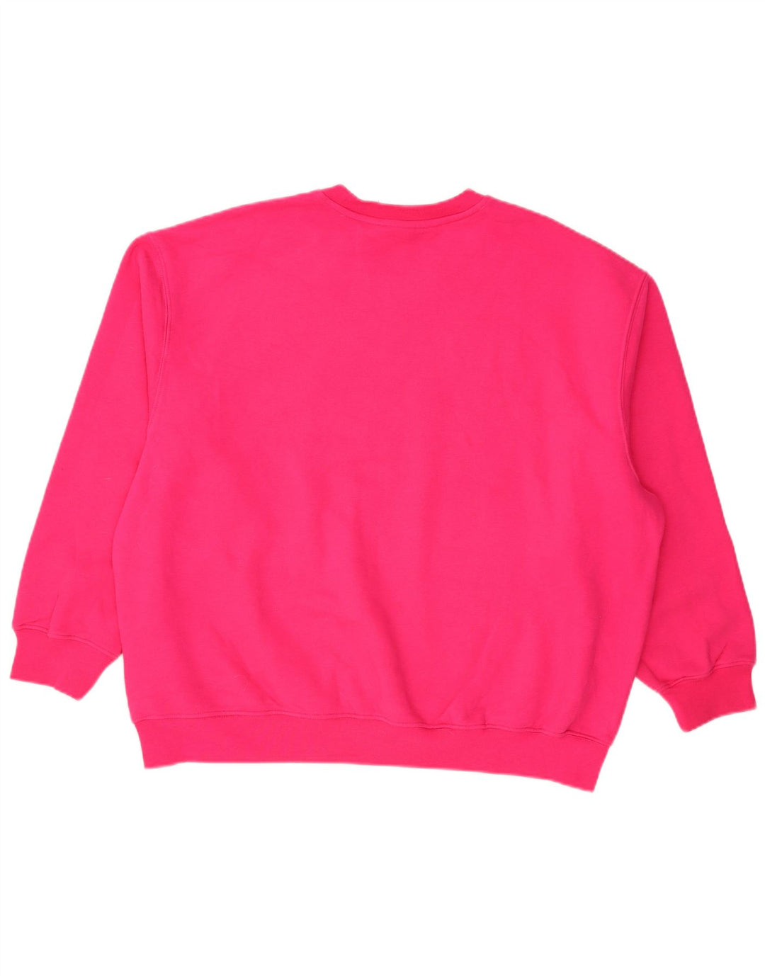 Adidas Womens Oversized Sweatshirt Jumper UK 12/14 Medium Pink Polyester