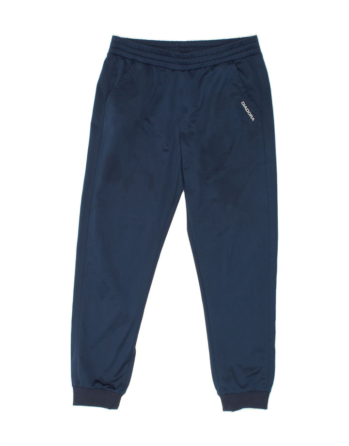 DIADORA Mens Tracksuit Trousers Joggers Medium Navy Blue Polyester Vintage Diadora and Second-Hand Diadora from Messina Hembry 