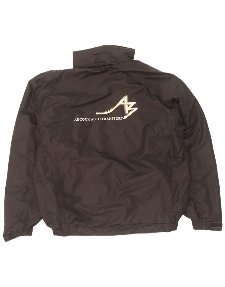 Dickies Mens Graphic Hooded Bomber Jacket UK 40 Large Black Nylon