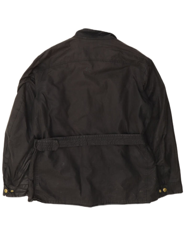 Ανδρικό κερωμένο βαμβακερό μπουφάν Barbour UK 42 XL Μαύρο