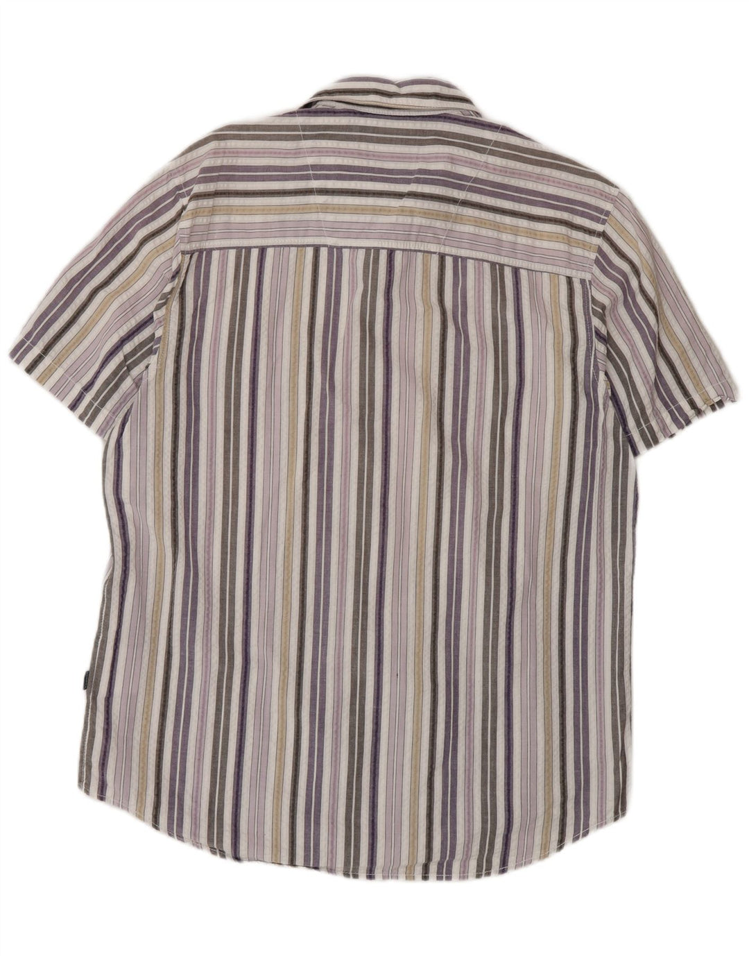 Lerros Mens Short Sleeve Regular Fit Shirt Large Multicoloured Striped