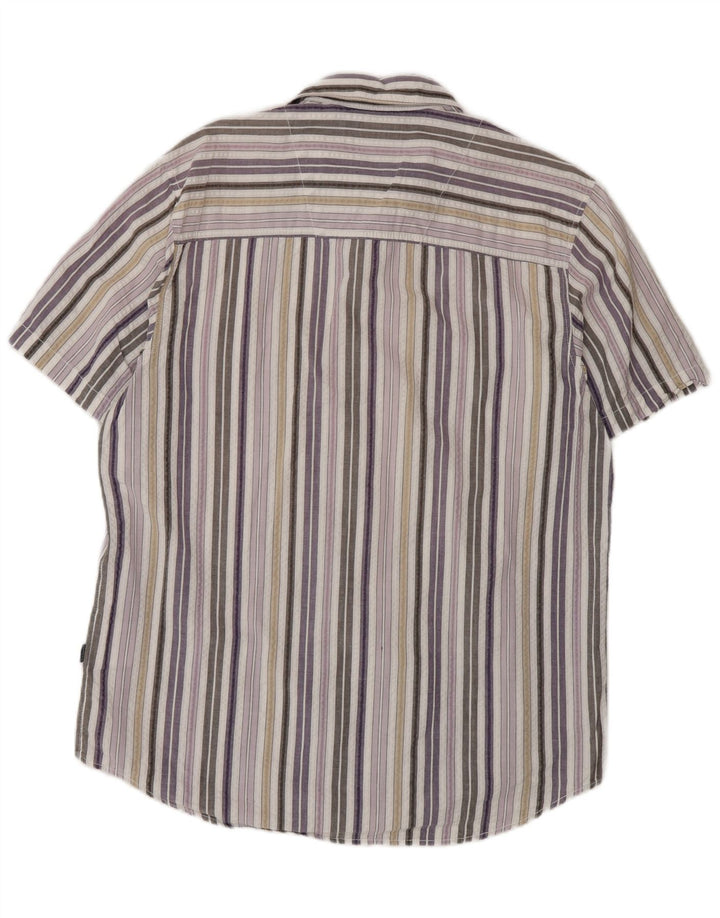 Lerros Mens Short Sleeve Regular Fit Shirt Large Multicoloured Striped