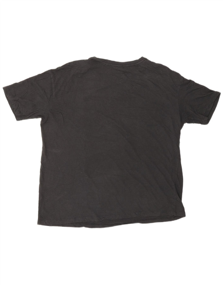 HURLEY Mens Graphic T-Shirt Top Large Black Cotton