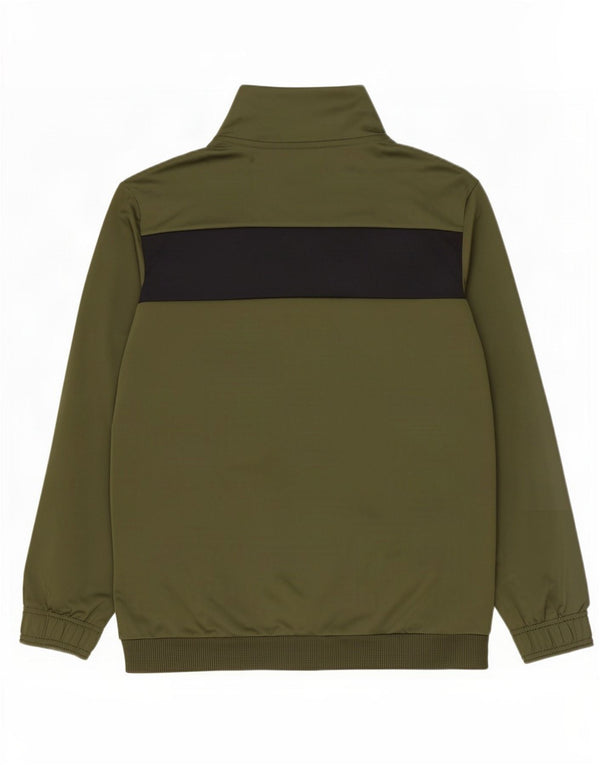 Puma Mens Tracksuit Top Jacket Medium Green Colourblock Polyester