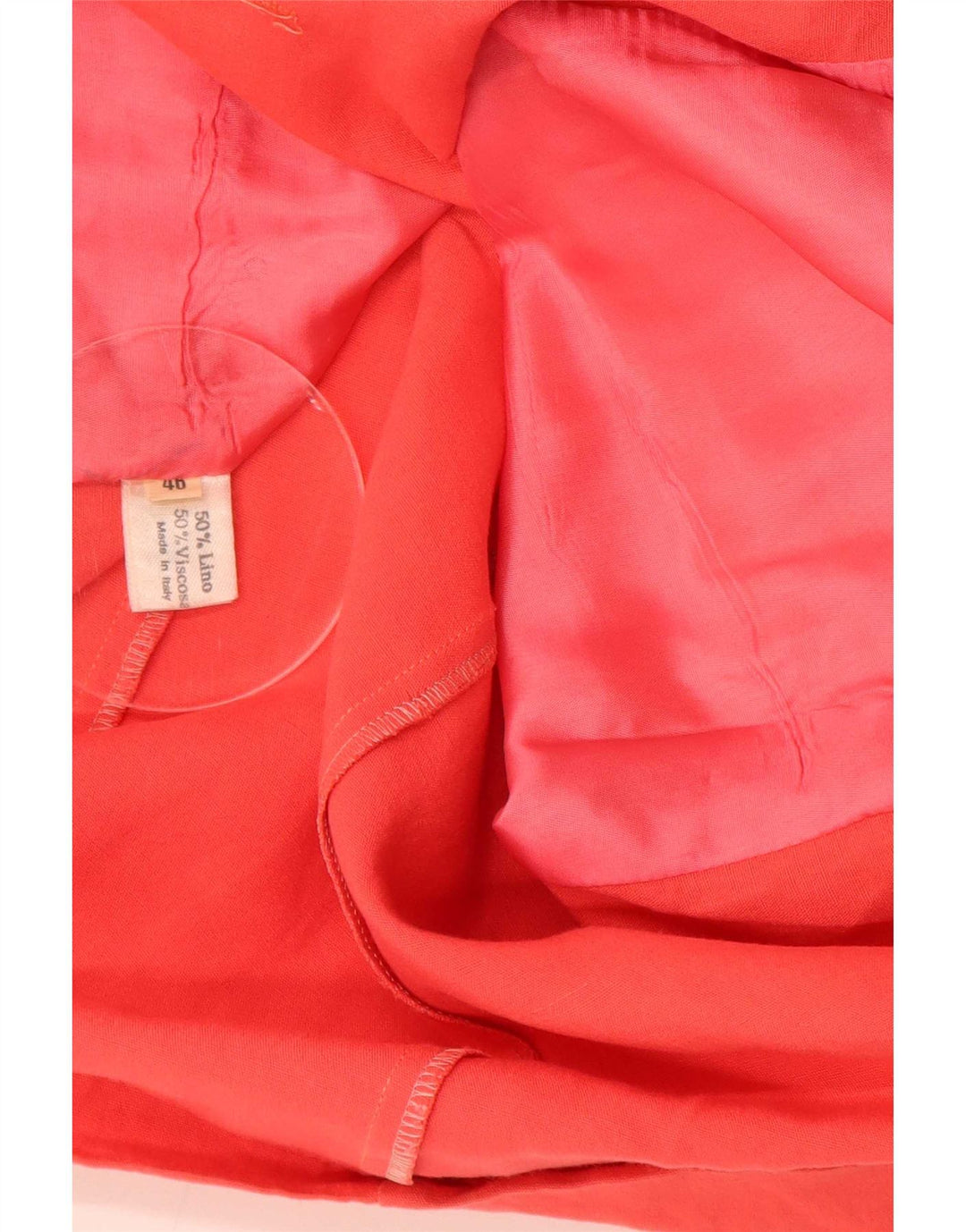 Vintage Womens Double Breasted Short Sleeve Blazer Jacket IT 46 Large Red
