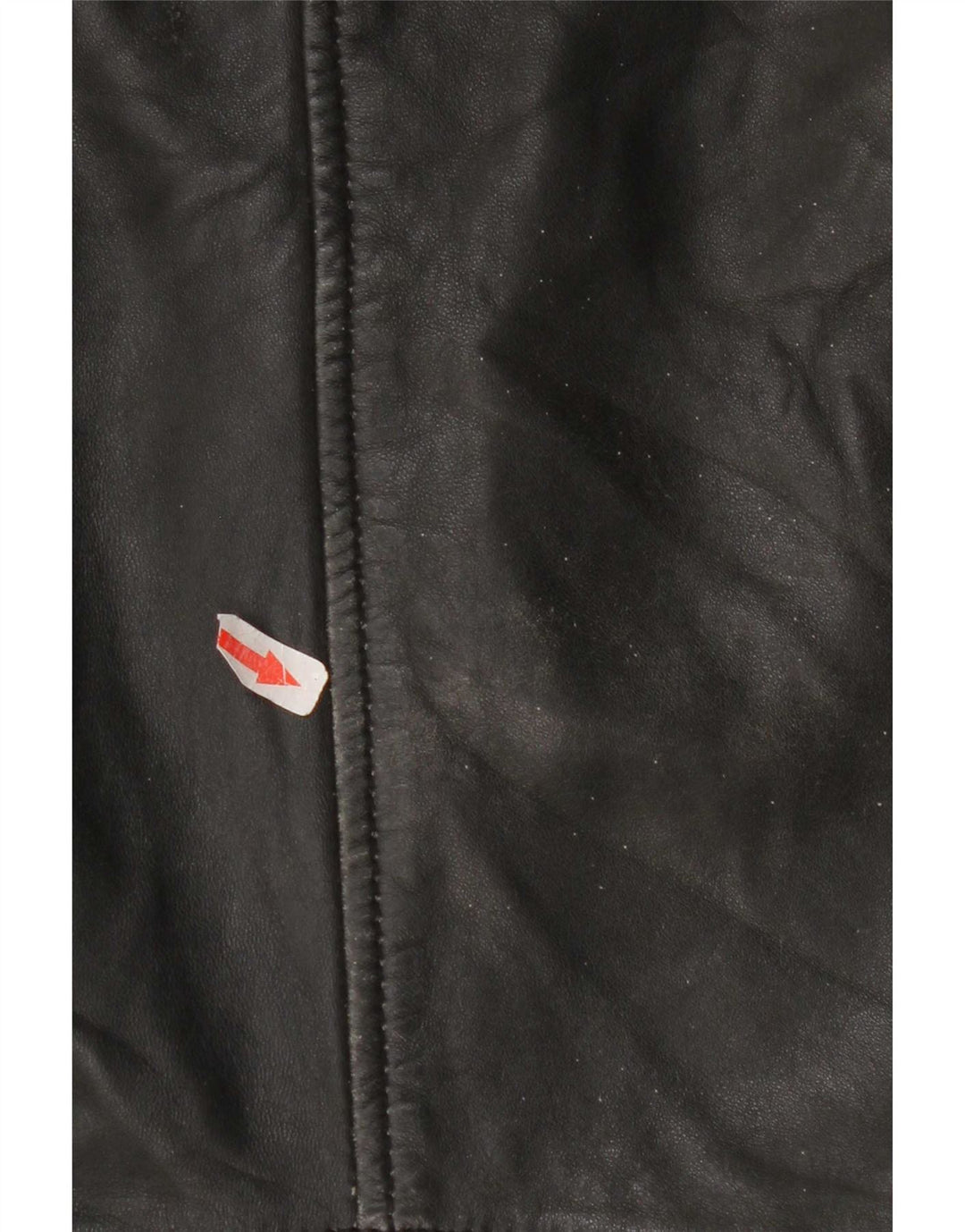 Mango Damen Crop Lederjacke UK 10 Small Schwarz