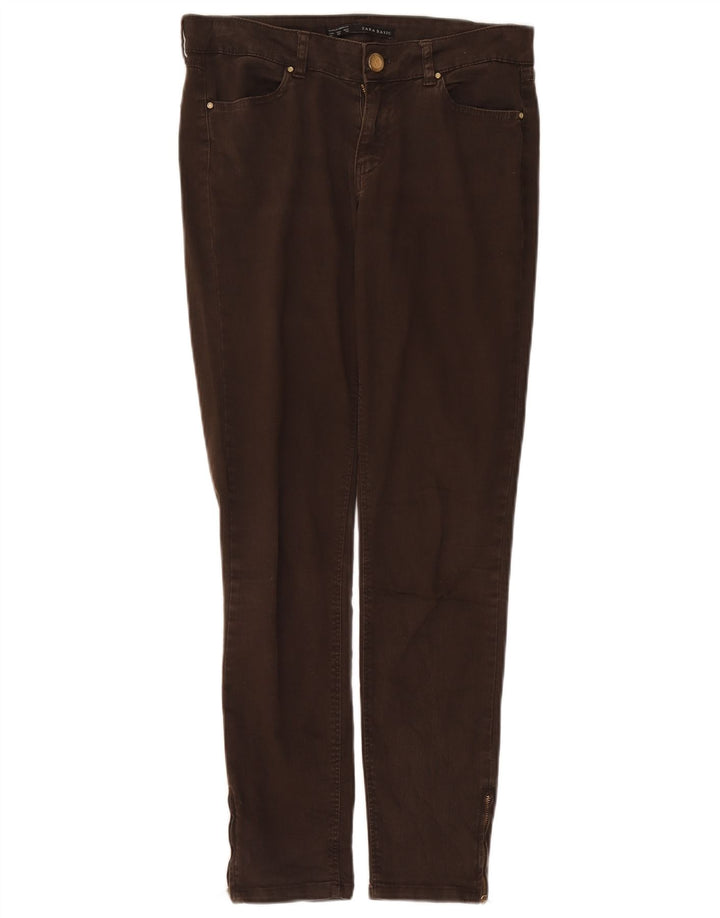 Zara Mens Slim Jeans EU 40 Medium W30 L28 Brown Cotton
