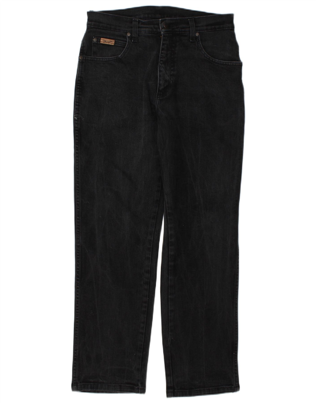 Wrangler Dame Texas Stretch Straight Jeans W32 L30 Grå Bomuld