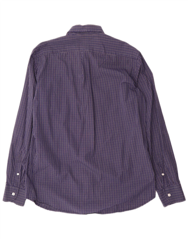 Camicia da uomo Harmont & Blaine vestibilità regolare, cotone a quadri blu grande
