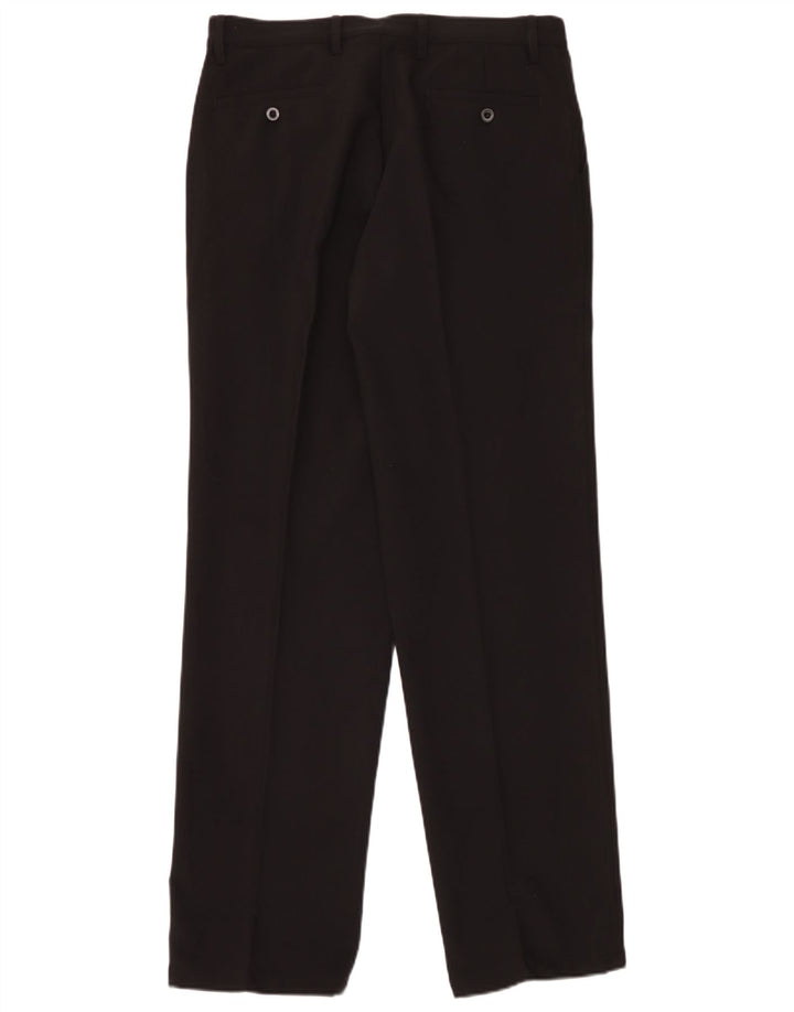 Chervo Pantalón chino con pinzas para hombre IT 48 Medium W32 L33 Poliéster negro