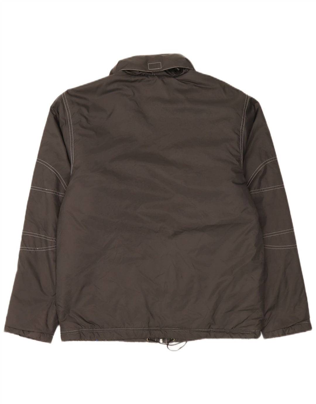 Umbro Veste rembourrée à capuche pour homme UK 36 Small Gris Nylon