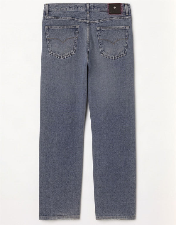 Versace Mens Straight Jeans IT 42 XL W36 L34 Blue Cotton