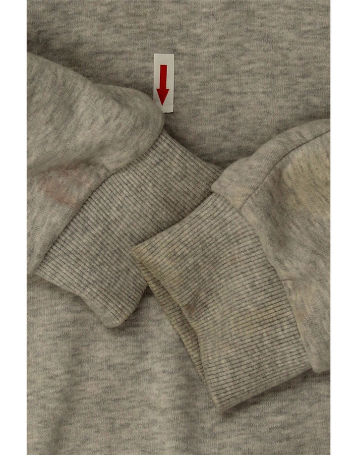 Superdry Womens Oversized Sweatshirt Jumper UK 16 Large  Grey Cotton