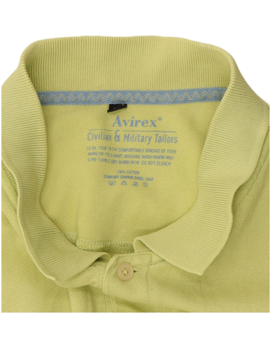 Avirex Mens Polo Shirt XL Green Cotton