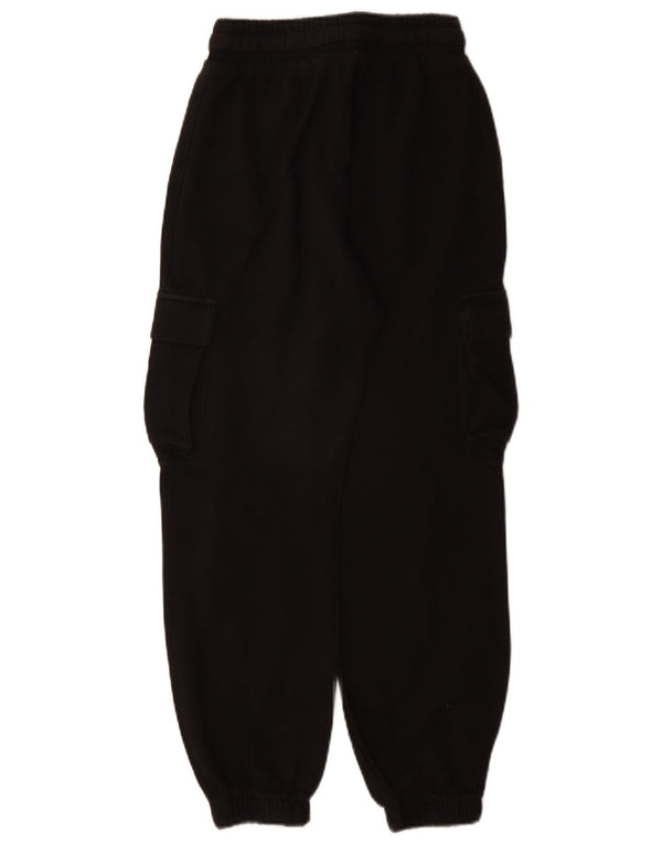 Zara Womens Loose Fit Joggers Cargo Trousers Small W26 L28 Black Cotton