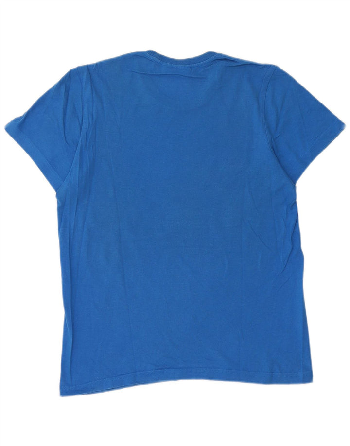 Adidas Mens Graphic T-Shirt Top Small Blue Cotton