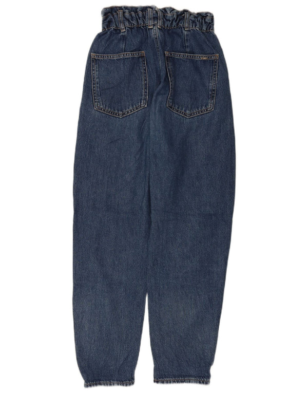 Jeans affusolati a vita alta da donna Zara EU 32 2XS W22 L25 cotone blu