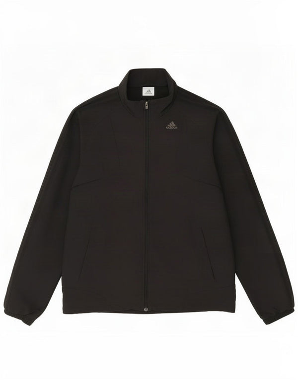 Adidas Mens Climacool Chándal Top Chaqueta Grande Negro Colorblock