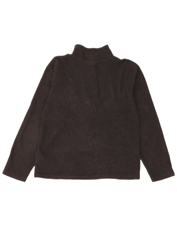 The North Face Boys Zip Neck Fleece Jumper 11-12 ετών μεγάλο μαύρο