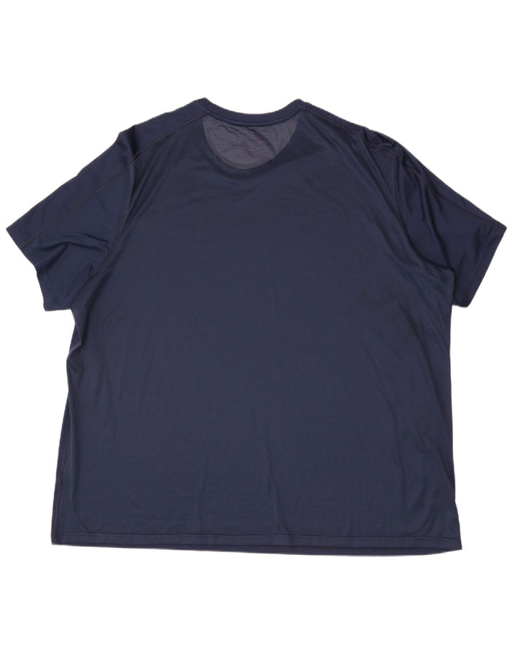 Reebok Mens T-Shirt Top 4XL Navy Blue