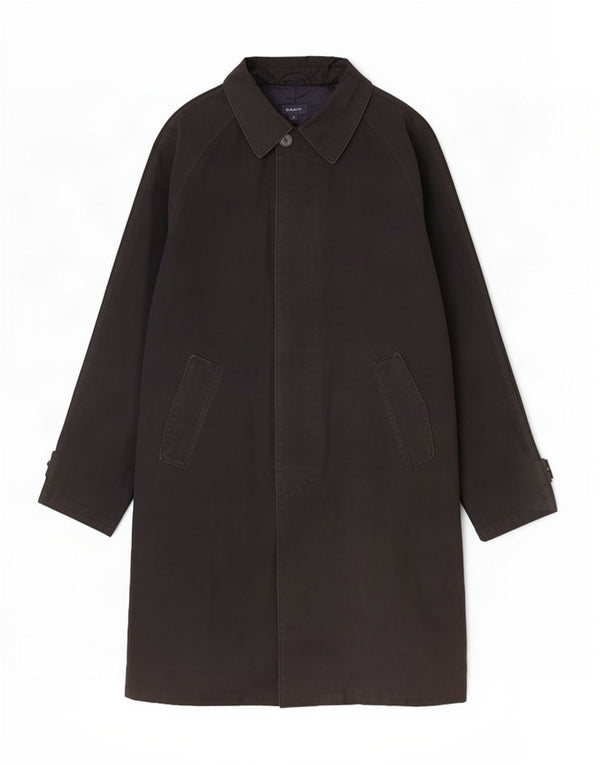 Sobretudo masculino Gant UK 40 grande algodão preto