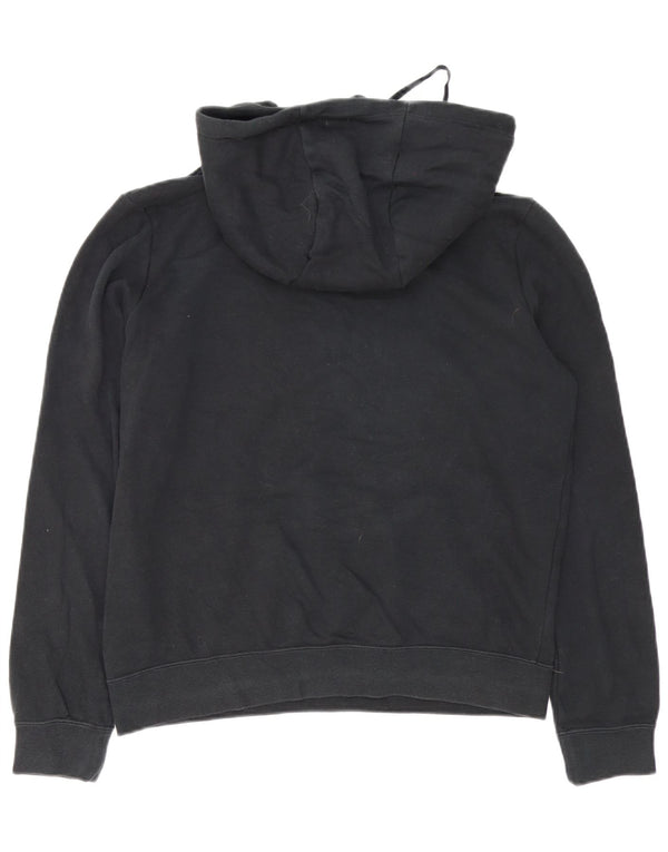 Nike Mens Hoodie Jumper Medium Black Cotton