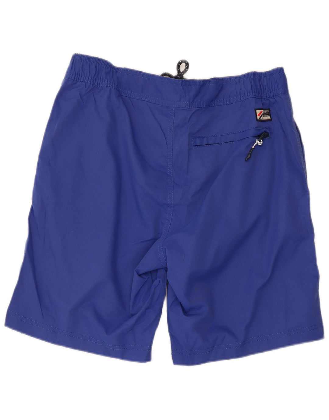 Superdry Herren-Badeshorts mit Grafik, mittelblau, Polyester
