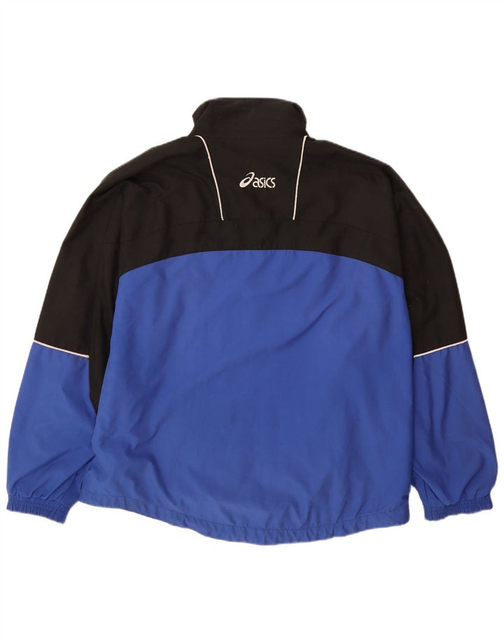 ASICS Træningsdragt til mænd Topjakke XL Blå Colourblock Polyester