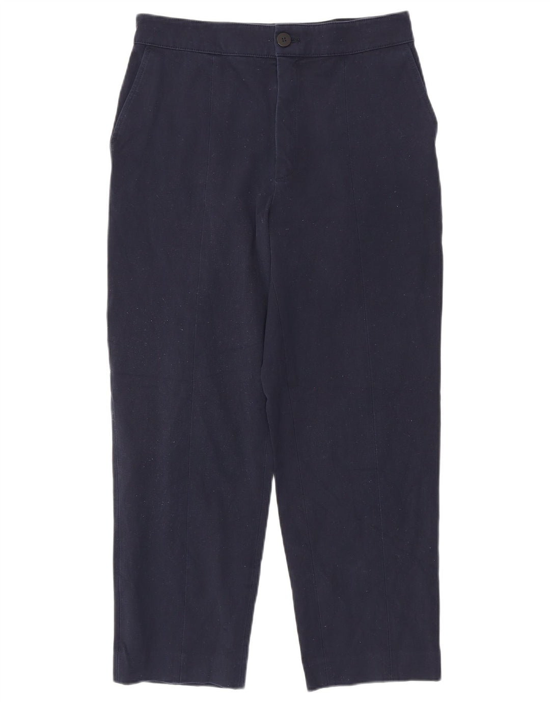 Massimo Dutti Dame Cropped Trousers EU 40 Medium W30 L26 Navy Blue
