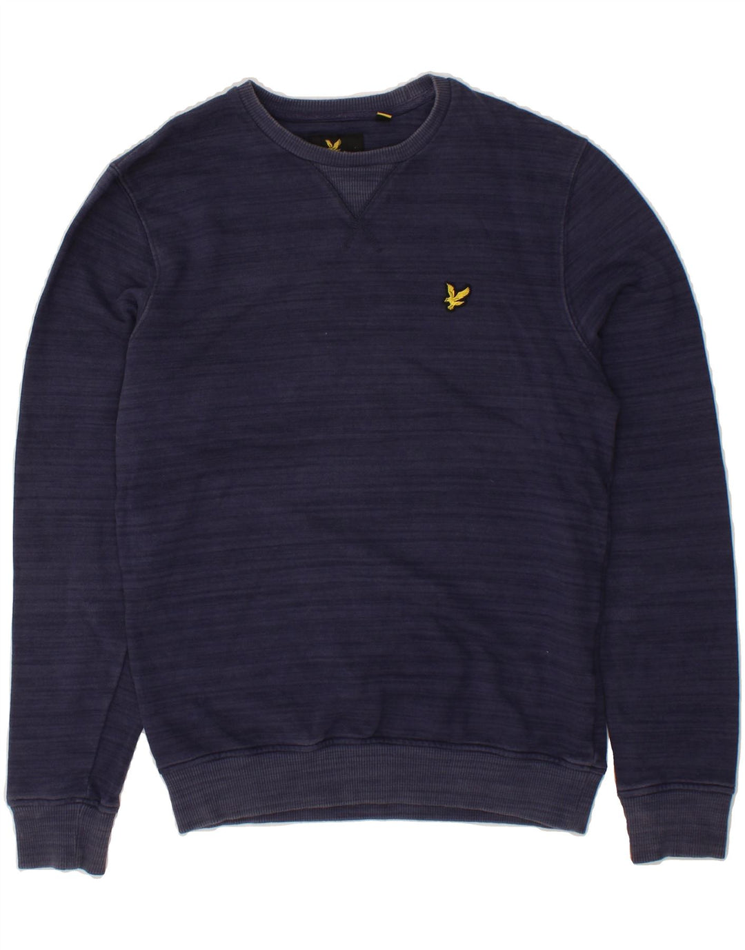 LYLE & SCOTT Mens Sweatshirt Jumper Small Navy Blue Cotton Vintage Lyle & Scott and Second-Hand Lyle & Scott from Messina Hembry 