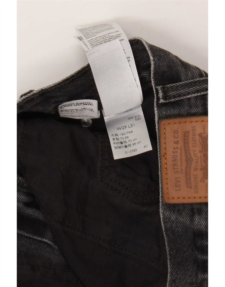 Женские прямые джинсы Levi's Middy W29 L31, серый хлопок